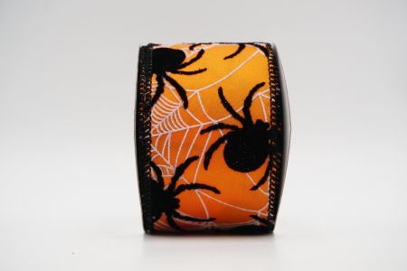 Ленточка с пауком на Хэллоуин_KF7075GC-41-53_оранжевая